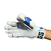 SS Limited Edition Blue White Cricket Batting Gloves - Indian Cricket Store