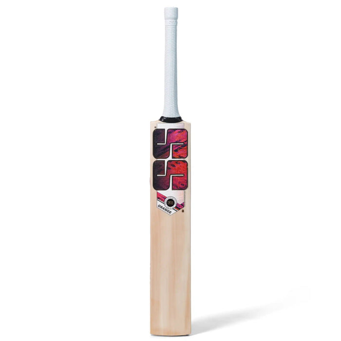 SS Orange English Willow Cricket Bat Short Handle