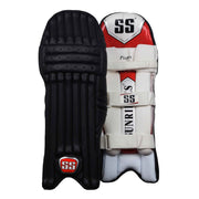 SS Players Black Coloured Cricket Batting Leg Guard Pads - Indian Cricket Store