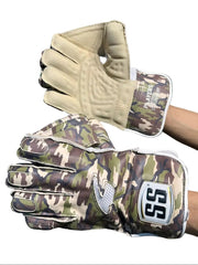 SS Players Series Camo Cricket Wicket Keeping Gloves Mens - Indian Cricket Store