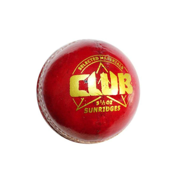 SS Club Cricket Ball Red Alum Tanned