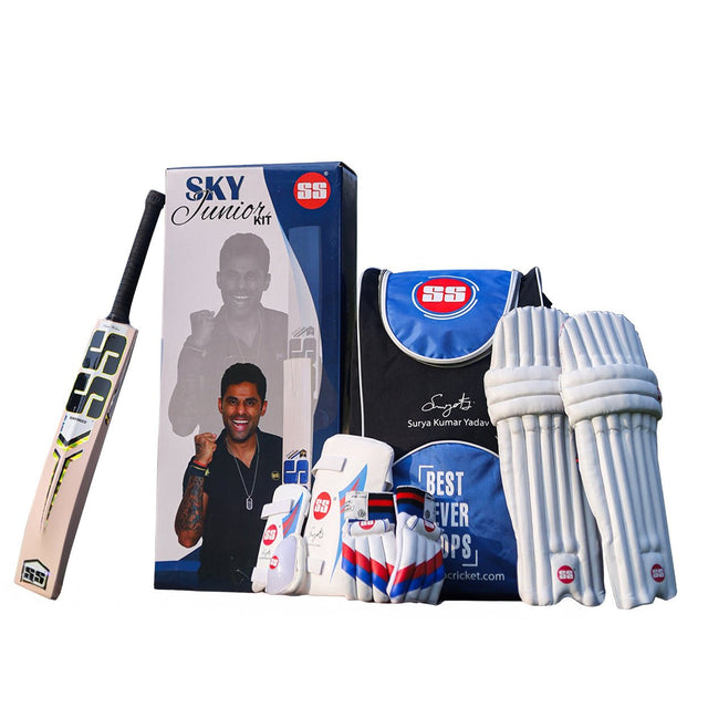 SS SKY Junior Kashmir Willow Cricket Kit - Indian Cricket Store