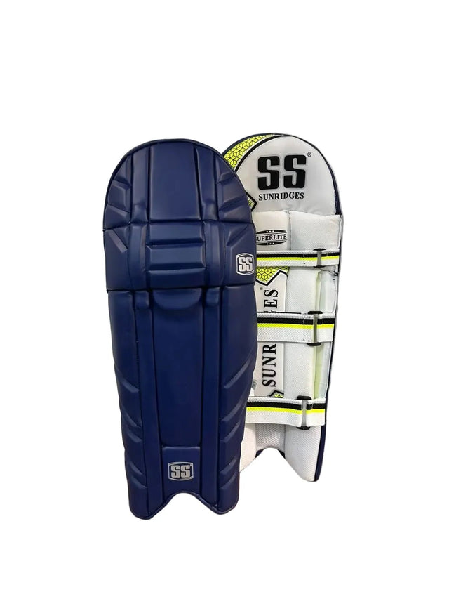 SS Super lite Navy Blue Cricket Batting Leg Guard Pads Youth Size - Indian Cricket Store
