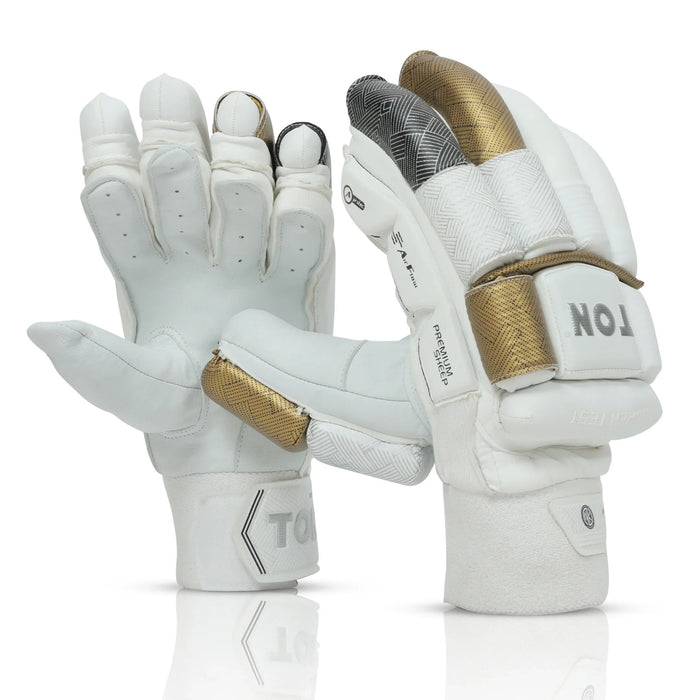 SS Super Test White New Cricket Batting Gloves