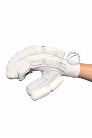 SS Super Test White Red Cricket Batting Gloves Adult - Indian Cricket Store