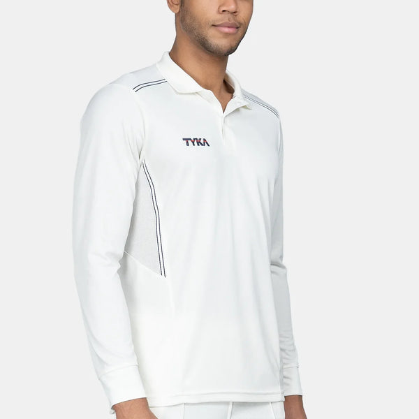 Tyka Prima Cricket T Shirt Full Sleeve Off White