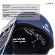 Tyka Force Match Mild Steel Grill Cricket with Back Adjuster Helmet - Indian Cricket Store