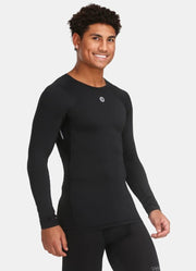Tyka Pro Cricket Compression Top Long Sleeve Black - Indian Cricket Store