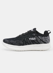 Tyka Wolf Rubber Cricket Shoes Black/White - Indian Cricket Store