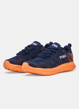 Tyka Wolf Rubber Cricket Shoes Navy Blue/Orange - Indian Cricket Store