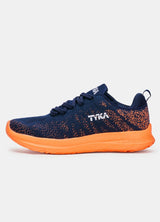 Tyka Wolf Rubber Cricket Shoes Navy Blue/Orange - Indian Cricket Store