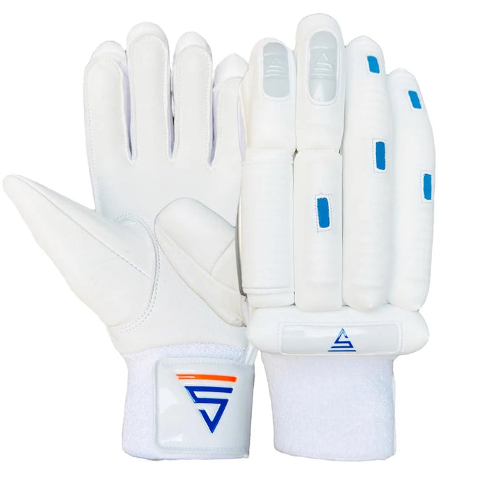 Versant Cricket Batting Gloves Goat Series White Size