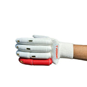 Versant Showman Glory Cricket Batting Gloves White Red Golden - Indian Cricket Store
